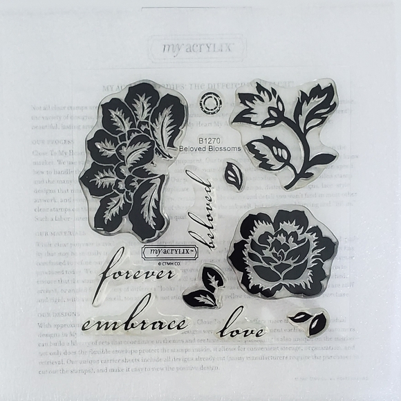 Close To My Heart Beloved Blossoms Clear Acrylic Stamps (B1270) - Picture 1 of 3